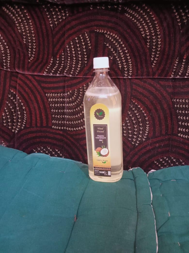 Iagrifarm Wood Pressed Coconut Oil 5 Liter, Vegan Cold Pressed Coconut Oil, Pure & Natural