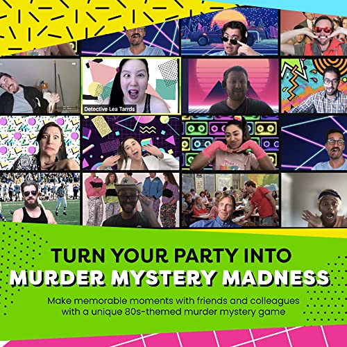 Broadway Murder Mysteries 80S Mall Murder Madness | A Totally Tubular Murder Mystery Games | Mystery Games For Ages 13+, In-Person & Virtual Detective Game, 3-20 Players W/Printable Files #TOP7