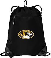 Vista 1 de Broad Bay University of Missouri Bolso con cordón Mizzou Logo Cinch Pack Mochila MALLA Y MICROFIBRA