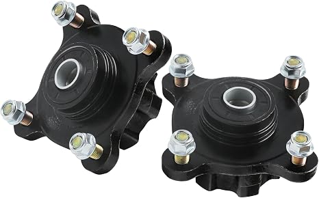 MOTOTPR Pair 4 Stud Front Wheel Rim Hub for Dirt