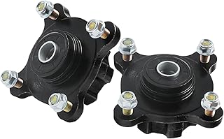 MOTOTPR Pair 4 Stud Front Wheel Rim Hub for Dirt Bike Quad ATV Go Kart Drift Trike Mini Bike