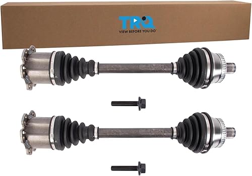Miniatura 121 de TRQ Juego de 2 piezas de ensamblaje de eje CV delantero del lado del conductor y del pasajero, compatible con transmisión automática Mazda 3 i