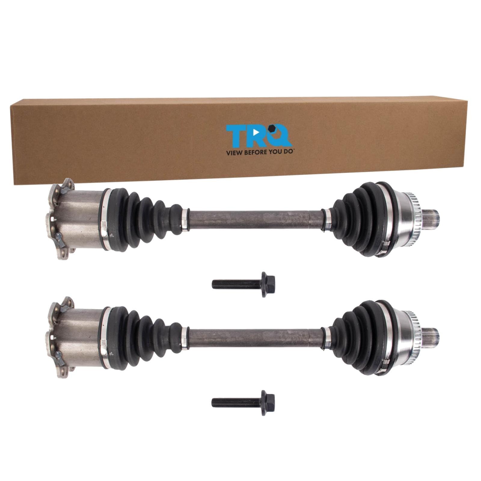 TRQ Front Driver and Passenger Side CV Axle Assembly Set Automatic CVT