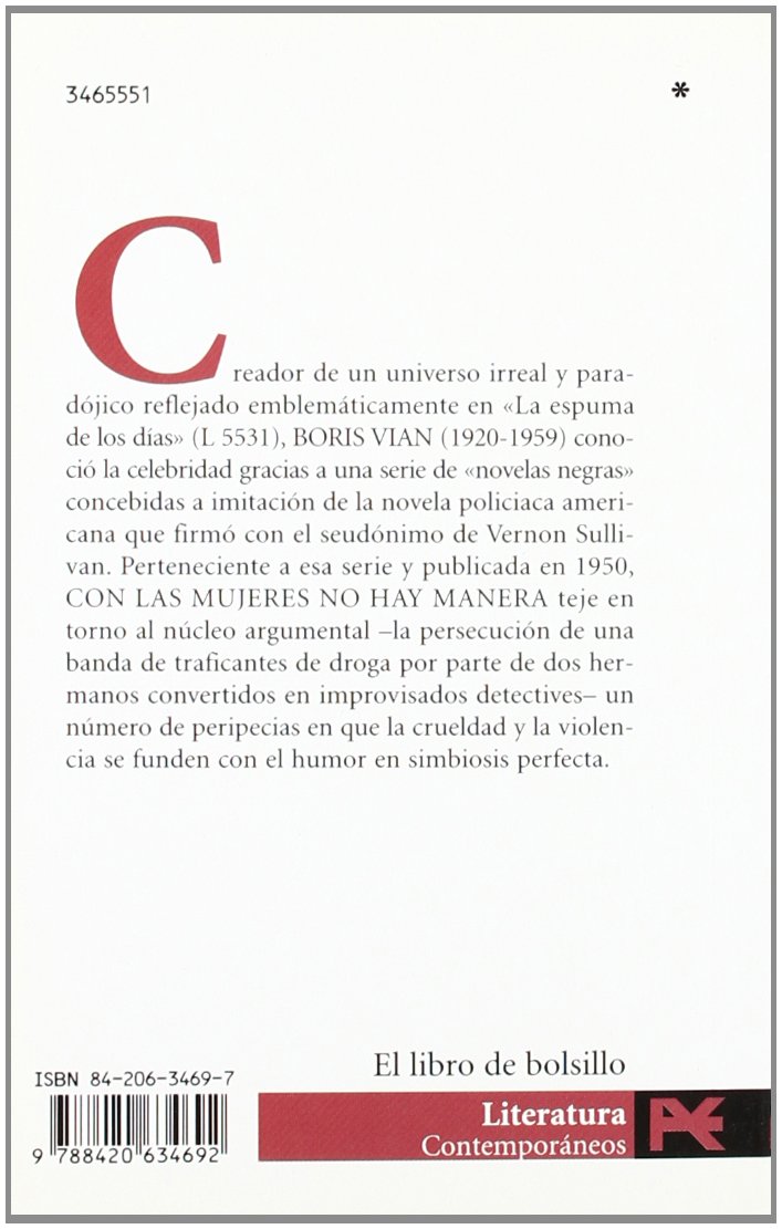 Con las mujeres no hay manera (El Libro De Bolsillo - Literatura)