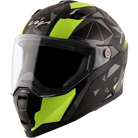 Vega Storm Drift Dull Black Neon Yellow 