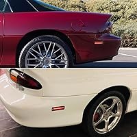 Vista 7 de Para Chevy Camaro 1993 1994 1995 1996 1997 1998 1999 2000 2001 2002 Chevy Camaro Luz de marcador lateral trasera lente ahumada lámpara LED roja