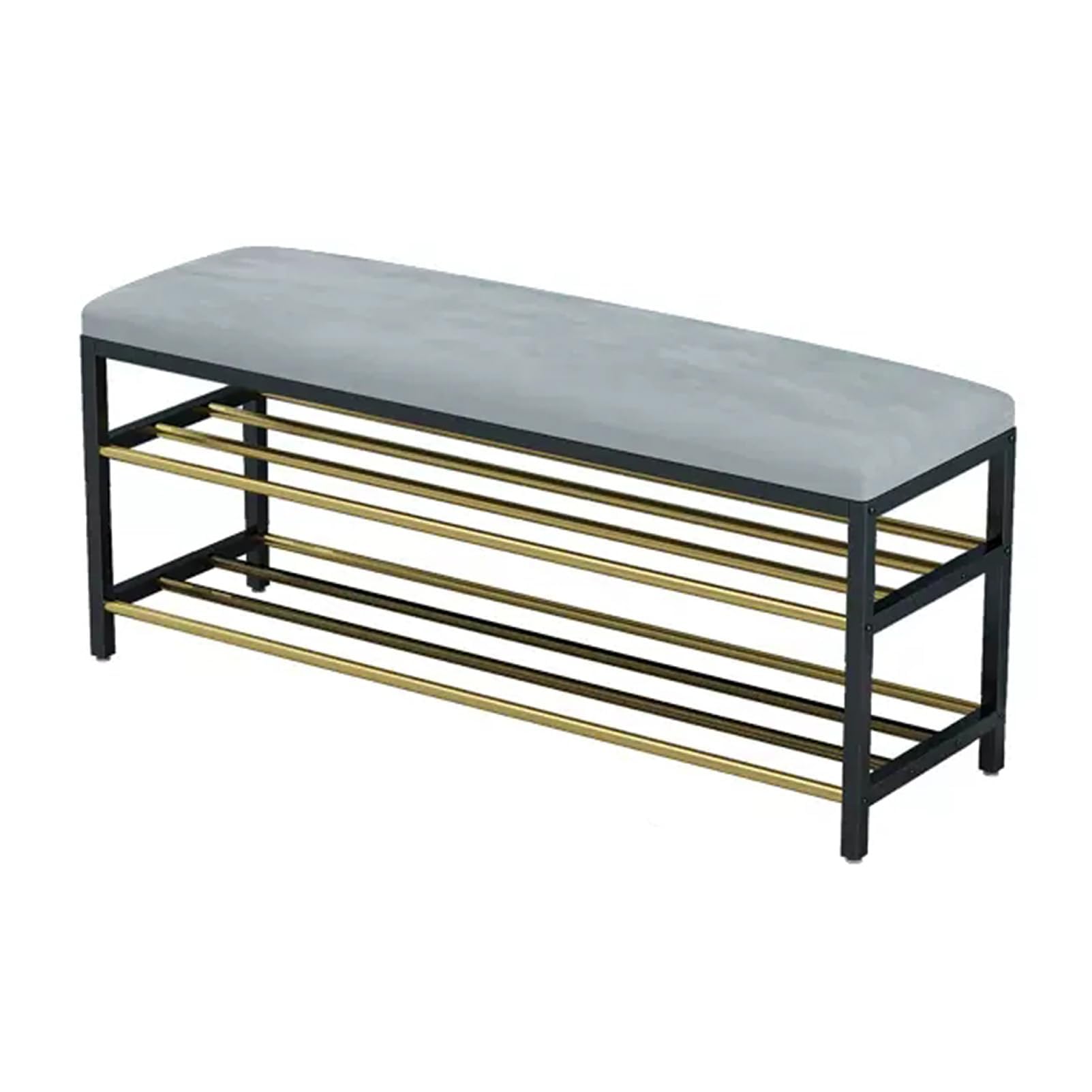 Banc ottoman pour le salon avec étagère à chaussures bout de lit