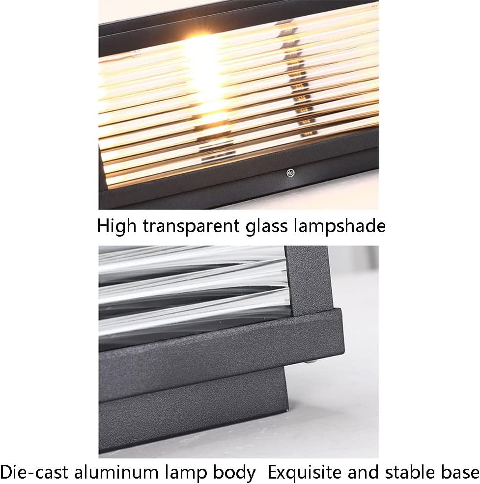 Outdoor Floor Lamp E27 Lamp with Fence Post Cap Aluminium Square Waterproof with Base for Mounting on Pillars, Decking and Garden Decoration