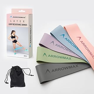 Arrowmax Loop Exercise Resistance Bands Set for Men & Women – Workout Loop Bands for Home Gym, Yoga, Pilates, Stretching, Legs & Glutes Strength Training-picture-12