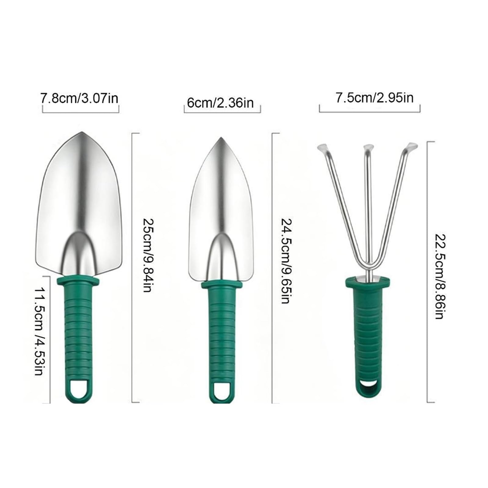 Generico Set di Attrezzi da Giardino 5 Pezzi con Custodia Attrezzo for Piante in Vaso Riutilizzabile Giardinaggio Portatile(3)