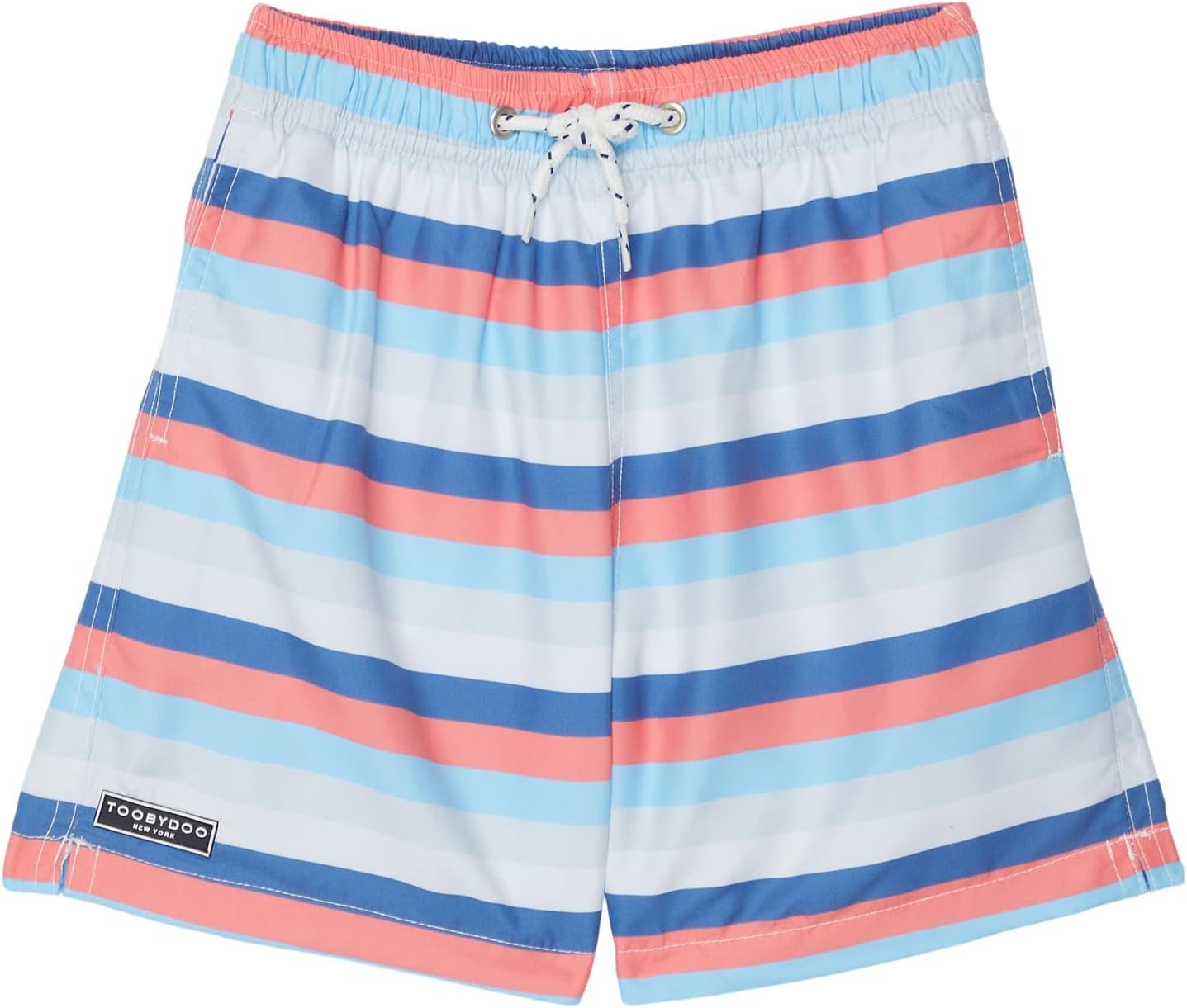 ToobydooBoy's Summer Vibes Classic Swim Shorts (Toddler/Little Kids/Big Kids) Blue 13-14 Big Kid