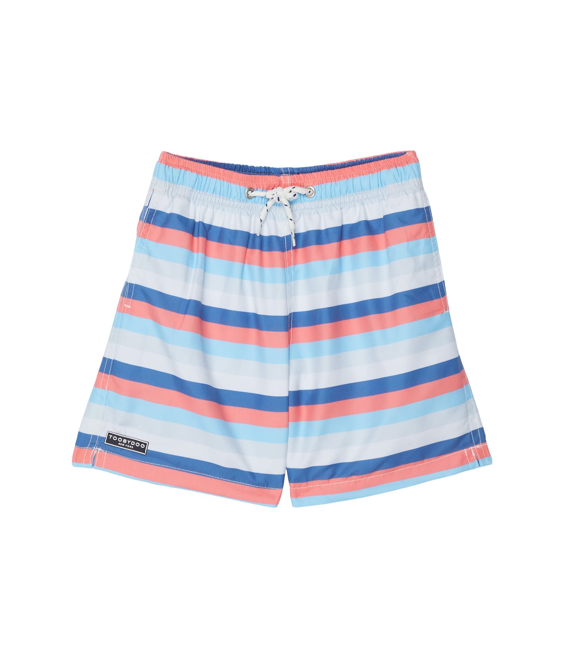 ToobydooBoy's Summer Vibes Classic Swim Shorts (Toddler/Little Kids/Big Kids) Blue 13-14 Big Kid