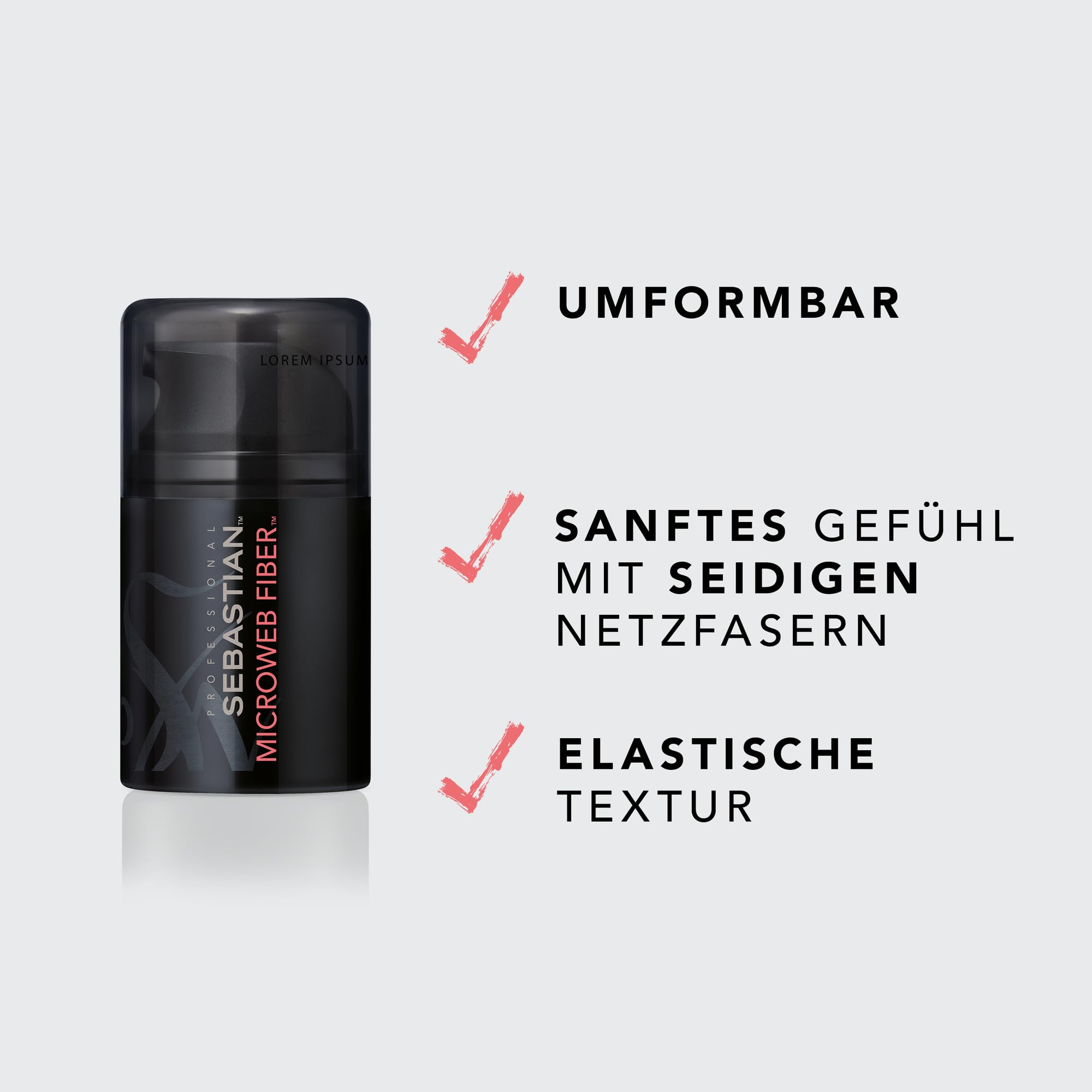SEBASTIAN PROFESSIONAL MICROWEB FIBER – Haarcreme für texturierte Haare (45 ml) – flexible Pomade für seidenweiche Definition und ein phänomenales Haarstyling – formt und definiert