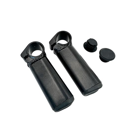 UPANBIKE Bike Bar Ends Aluminum Alloy Lock On Ergonomics Design Mountain Bike Road Bicycle Handlebar Ends (Black)