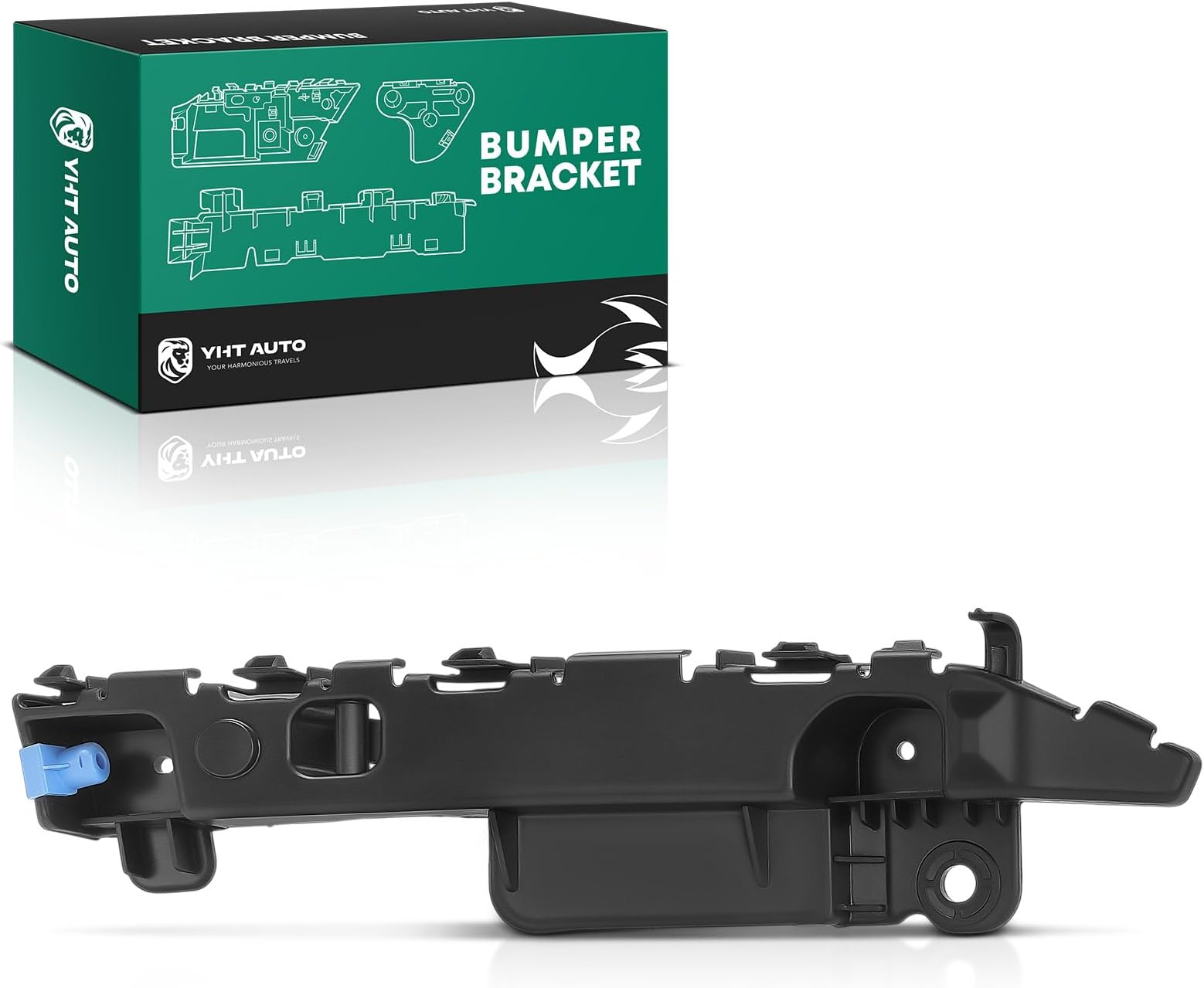 YHTAUTO Front Right Passenger Outer Side Bumper Cover Locating Guide Compatible with Chevrolet Cruze 2011-2015, Cruze Limited 2016, Sedan, Bumper Bracket