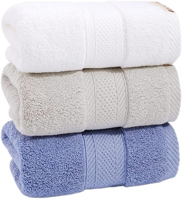 Wash Your face Towel Household Men Cotton Water Speed Dry Women Thick Hotel Bath Big(B 3PS)
