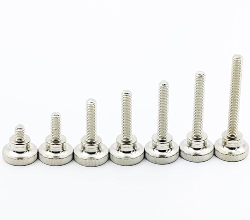 Miniatura 4 de M4 - Tornillos moleteados de acero inoxidable 10 piezas M4 x 0630in