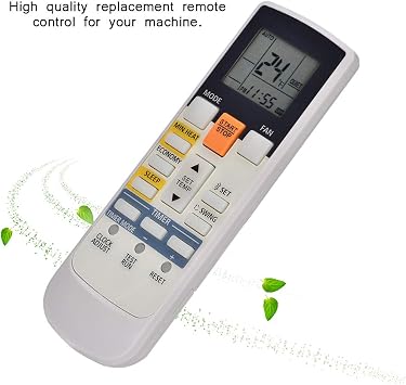 Air Conditioner Remote Control for Fujitsu, Universal Replacement AC Remote Controller, Ideal Replacement, 8m Remote Control Distance
