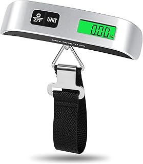 Flintronic Luggage Scales, Portable Digital Suitcase, Electronic Luggage Scale Hanging with Backlit & Tare Function, Weight Scale Lightweight for Travel Shopping Luggage Bag-Battery not Included