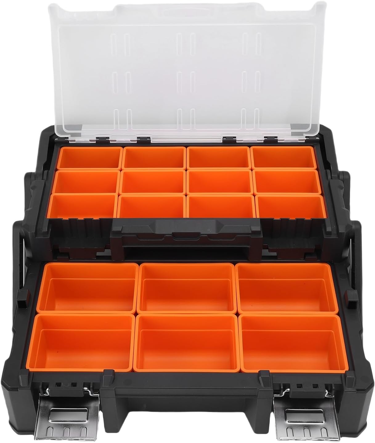 2Layer 18Compartment Small Parts Organizer Tool Box