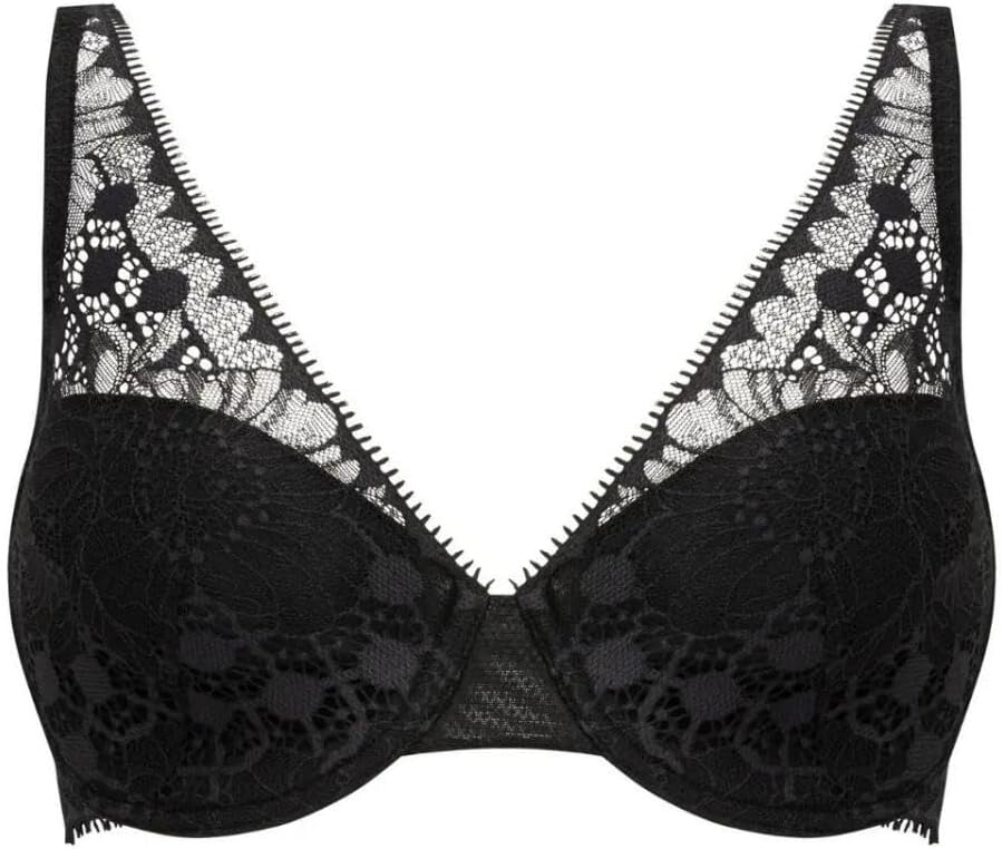 Chantelle Day to Night Lace Convertible Bra (Black, 36C)