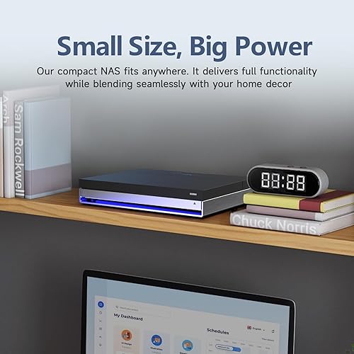 Miniatura 8 de Almacenamiento NAS LincStation N2 de 6 bahías, Intel N100 de 4 núcleos, 10GbE, LPDDR5 de 16 GB, eMMC de 128 G, disco duro SATA 2x2.5 + ranuras NVMe