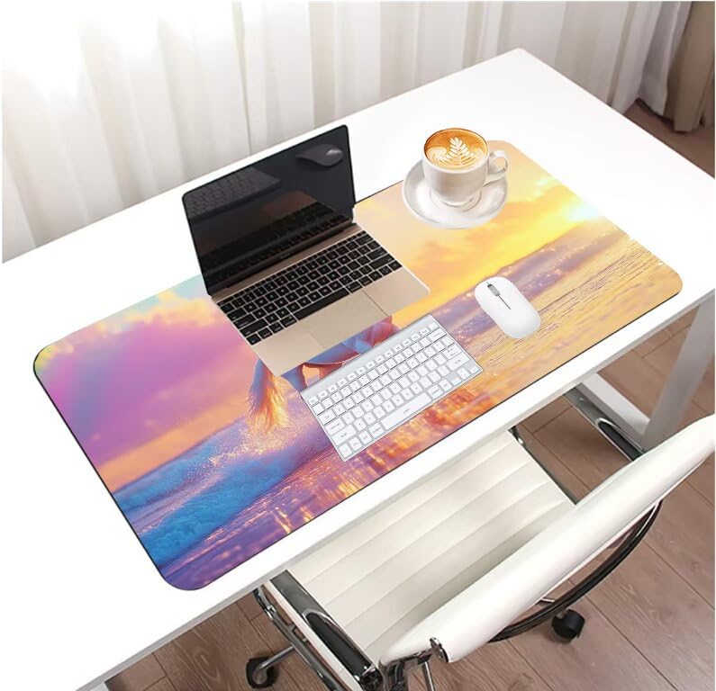 Tapis souris XXL 1000x500mm imperméable pour éviter les taches sur bureau - 3