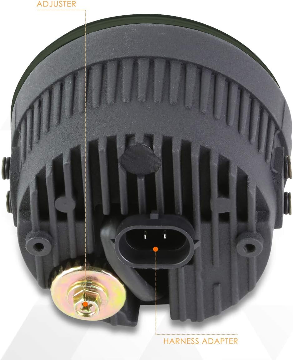PM PERFORMOTOR Front Bumper 3.5" Round 5W LED Projector Fog Lights Lamps w/Mount Kit Compatible with Pathfinder 05-12