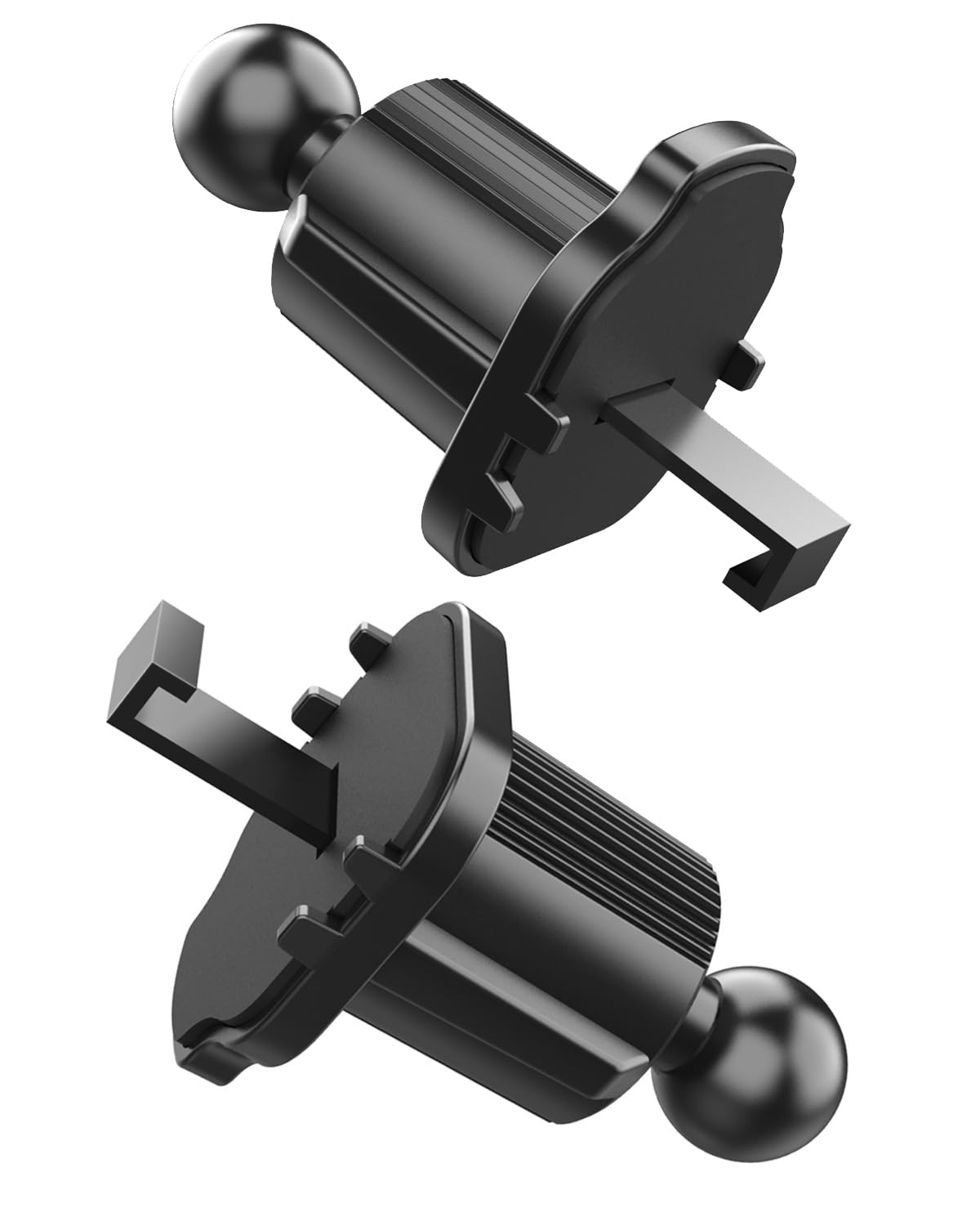 Paquete de 2 clips de ventilación para la mayoría de teléfonos de coche, soporte de teléfono celular, agarre de ventilación con bola de junta de 17 mm de diámetro, clip universal de ventilación para