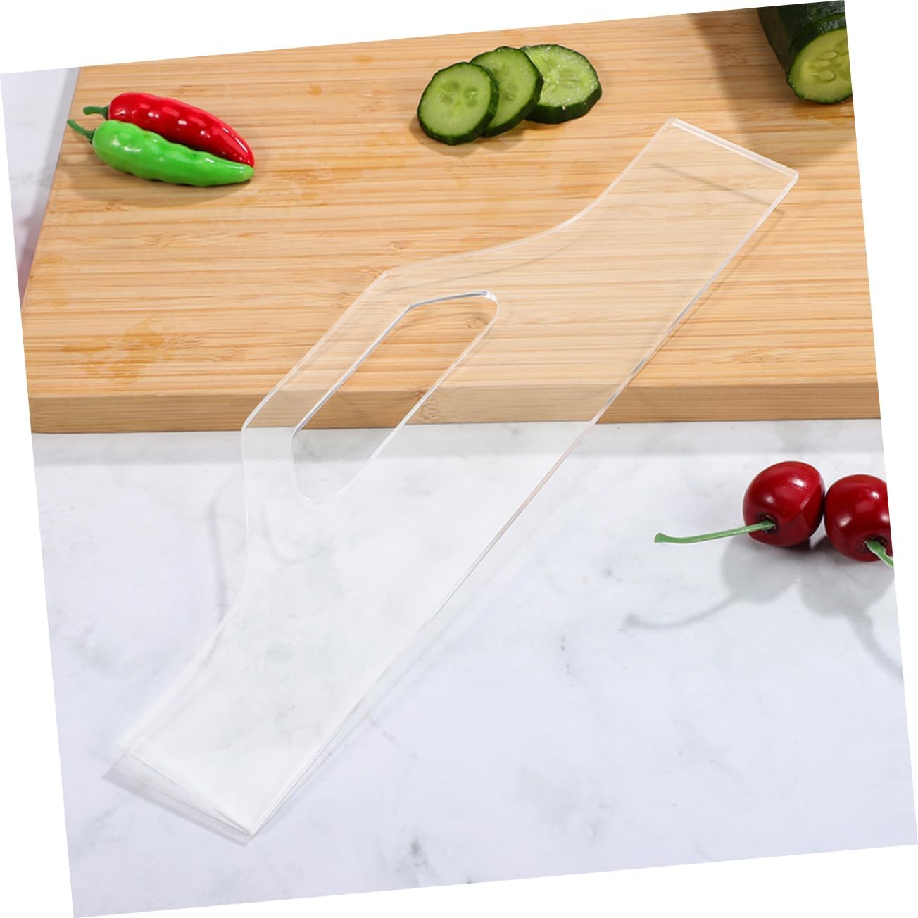 2pcs Acrylic Router Template for Cutting Boards Kitchen Handle Stencils Guide Tools for Woodworking Multipurpose Use for All Food Types