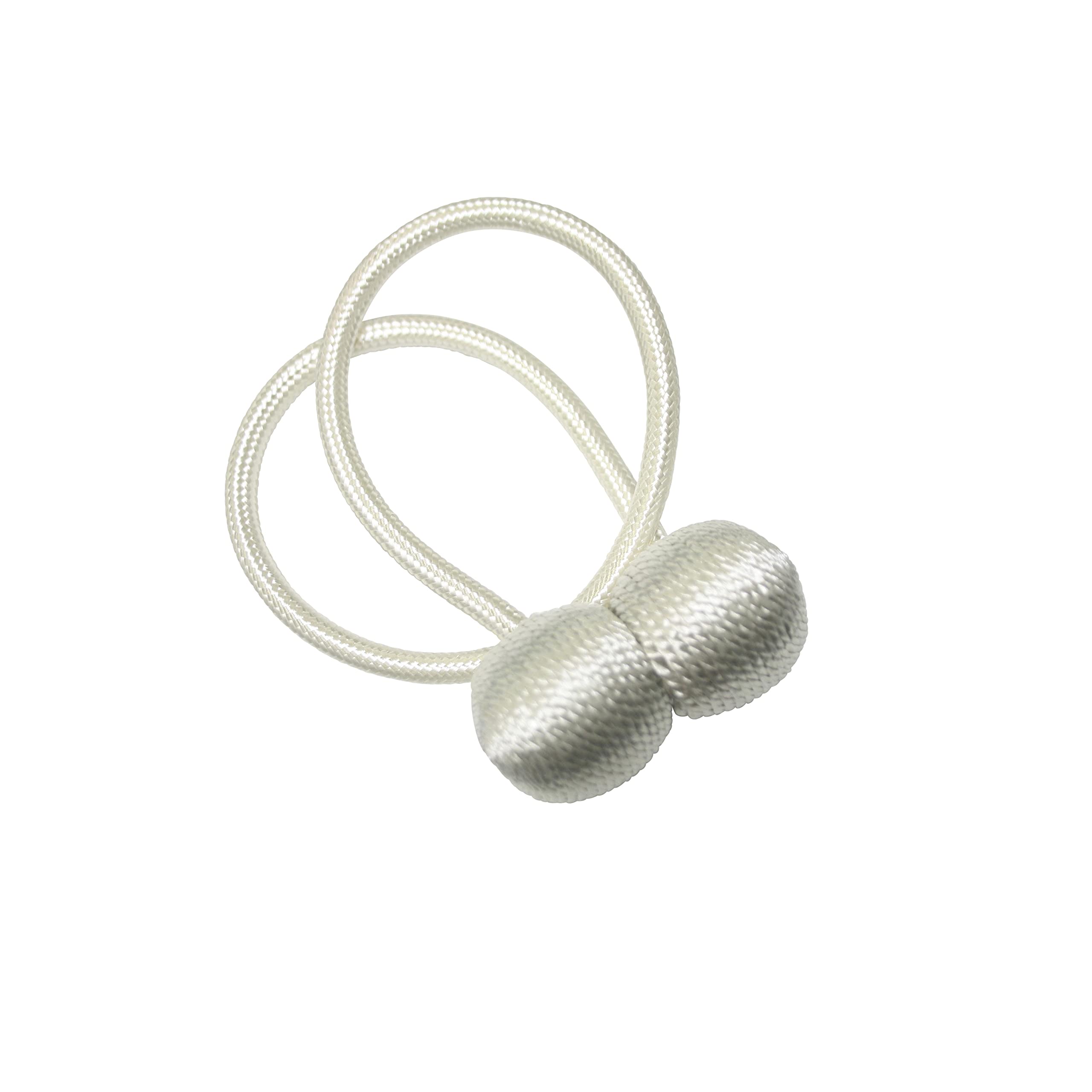 Gardinia Tiebacks, White, 48 cm