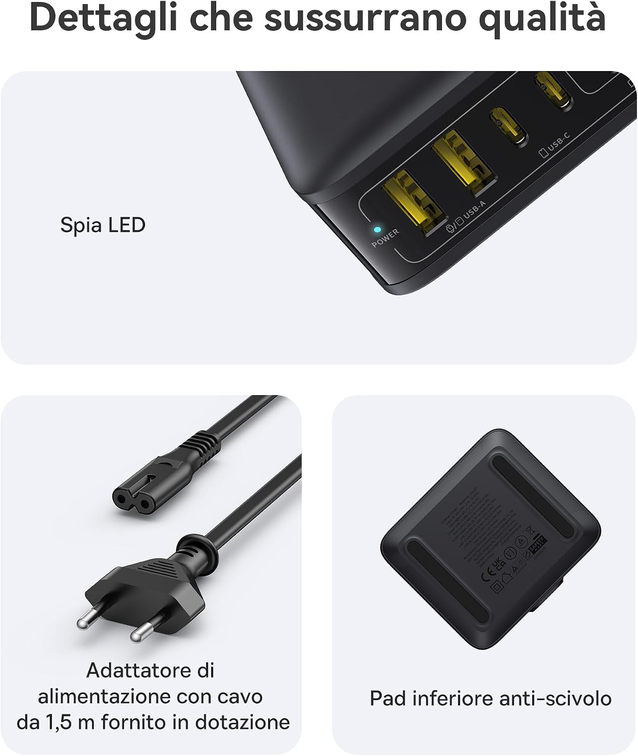 Caricatore USB C 120W - Hub USB - Immagine 6