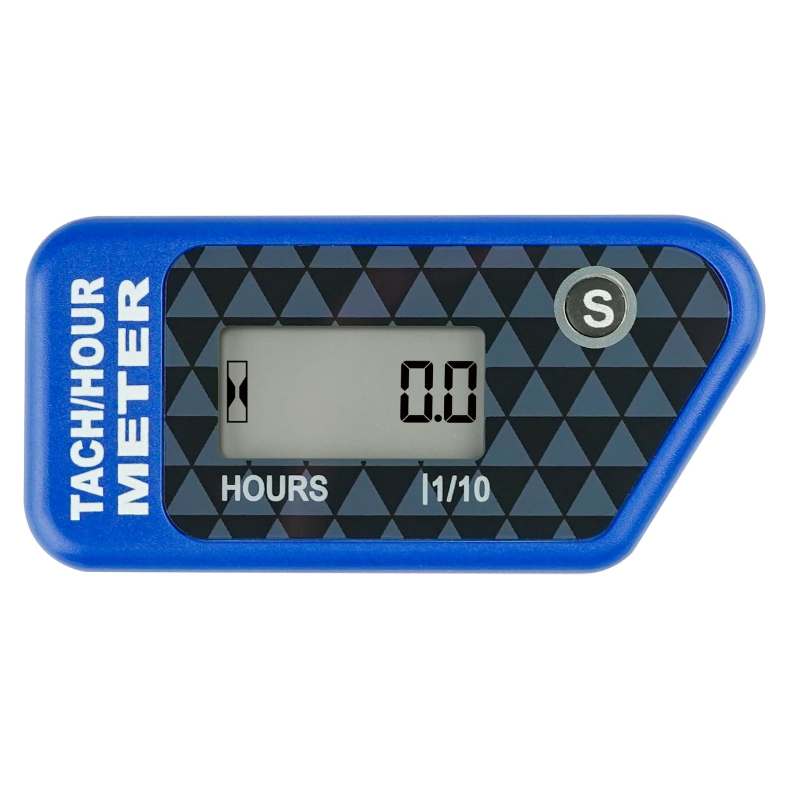 RQ-HM016R Tachymètre numérique des heures,bleu,68 * 33 * 14 (millimetro)