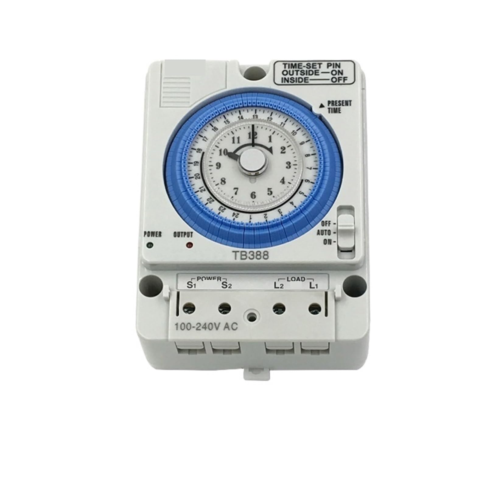 100-240 V AC 24 godziny dzienny programowalny zegar mechaniczny Swith TB-388 analogowe ustawienie przekaźnika czasowego 15 minut TB388