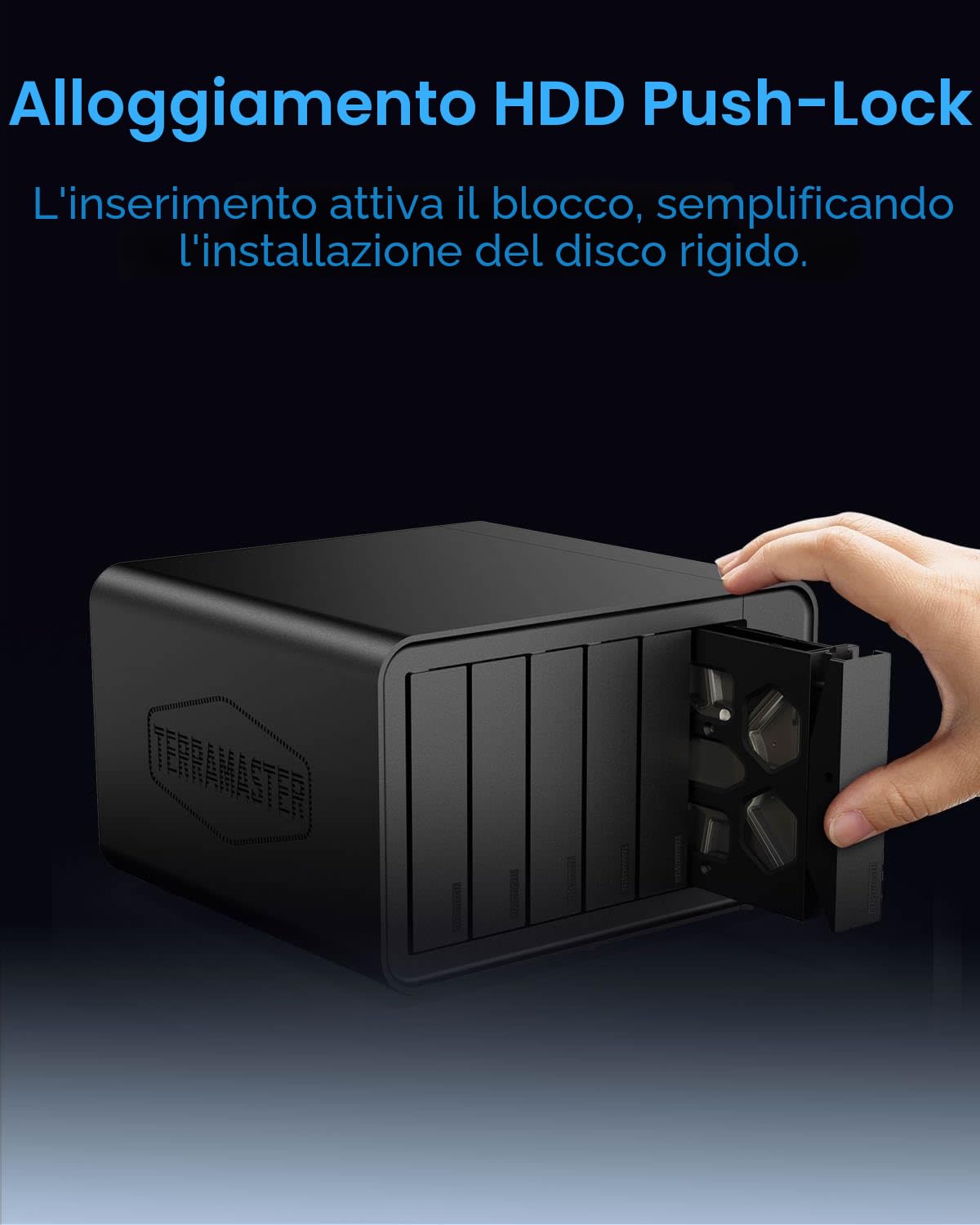 TERRAMASTER Storage NAS F6-424 Max - 6Bay Core i5 1235U 10 core 12 thread, RAM DDR5 da 8 GB 10 GbE Port X2, Network Attached Storage Massime prestazioni per aziende (Diskless)