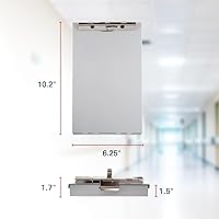 Vista 2 de Saunders Redi-Rite 00213 tablilla con sujetapapeles de aluminio - tamaño memo, Aluminio