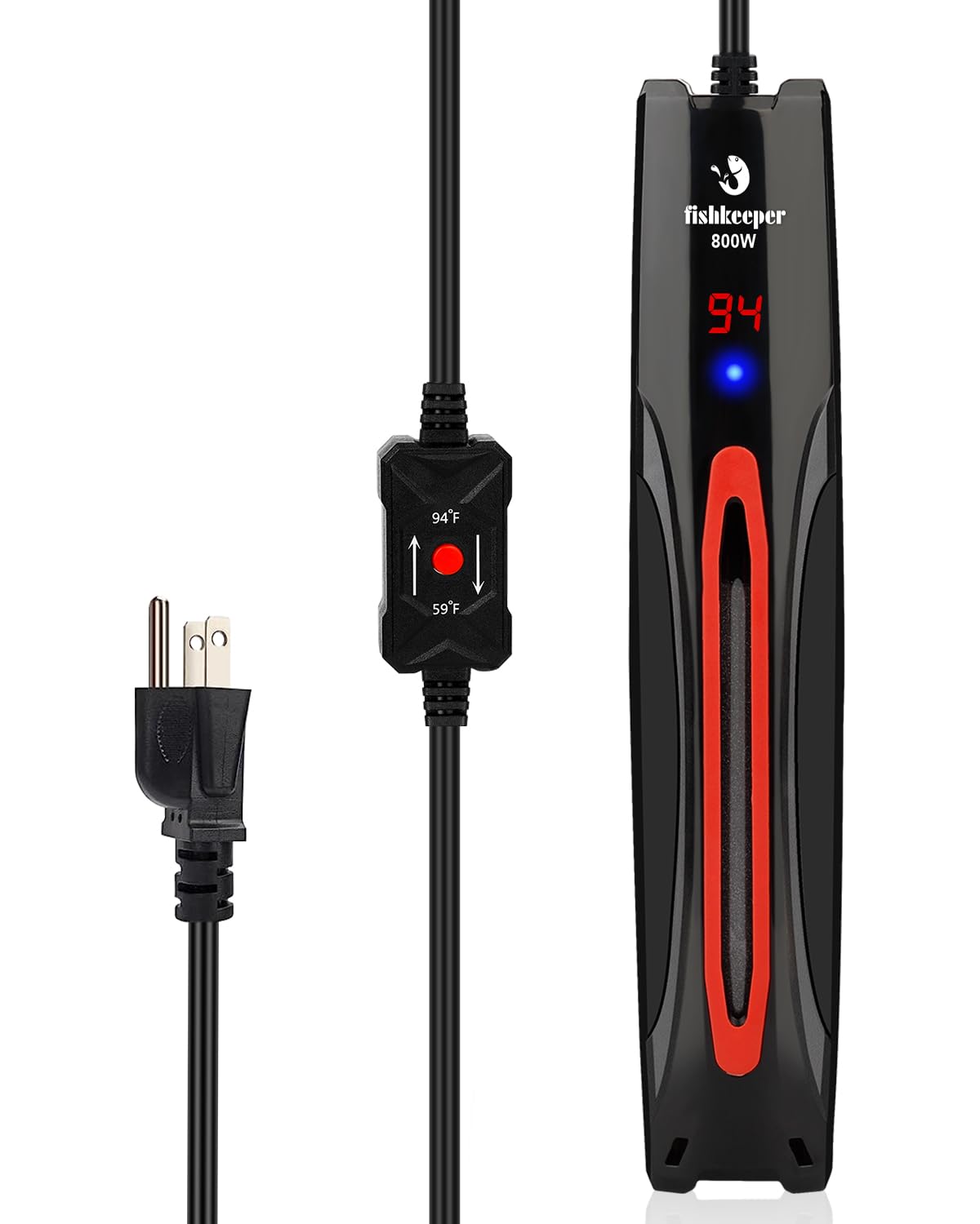 fishkeeper Chauffage submersible intelligent pour aquarium 800 W