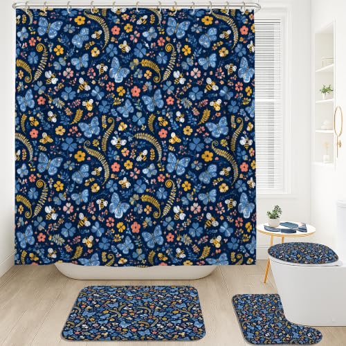 Rideau de douche imperméable en polyester anti-éclaboussure - 3