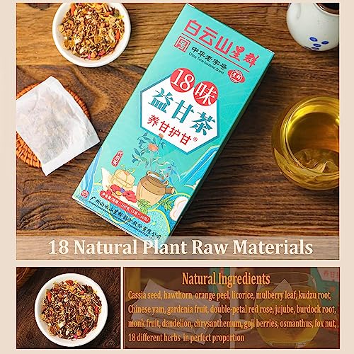 18 Flavors Liver Care Tea, Daily Liver Nourishing Tea (18 Different Herbs), Everyday Nourishing Liver Tea, Health Preserving Tea For All People (1Box(30Bag)) #TOP2