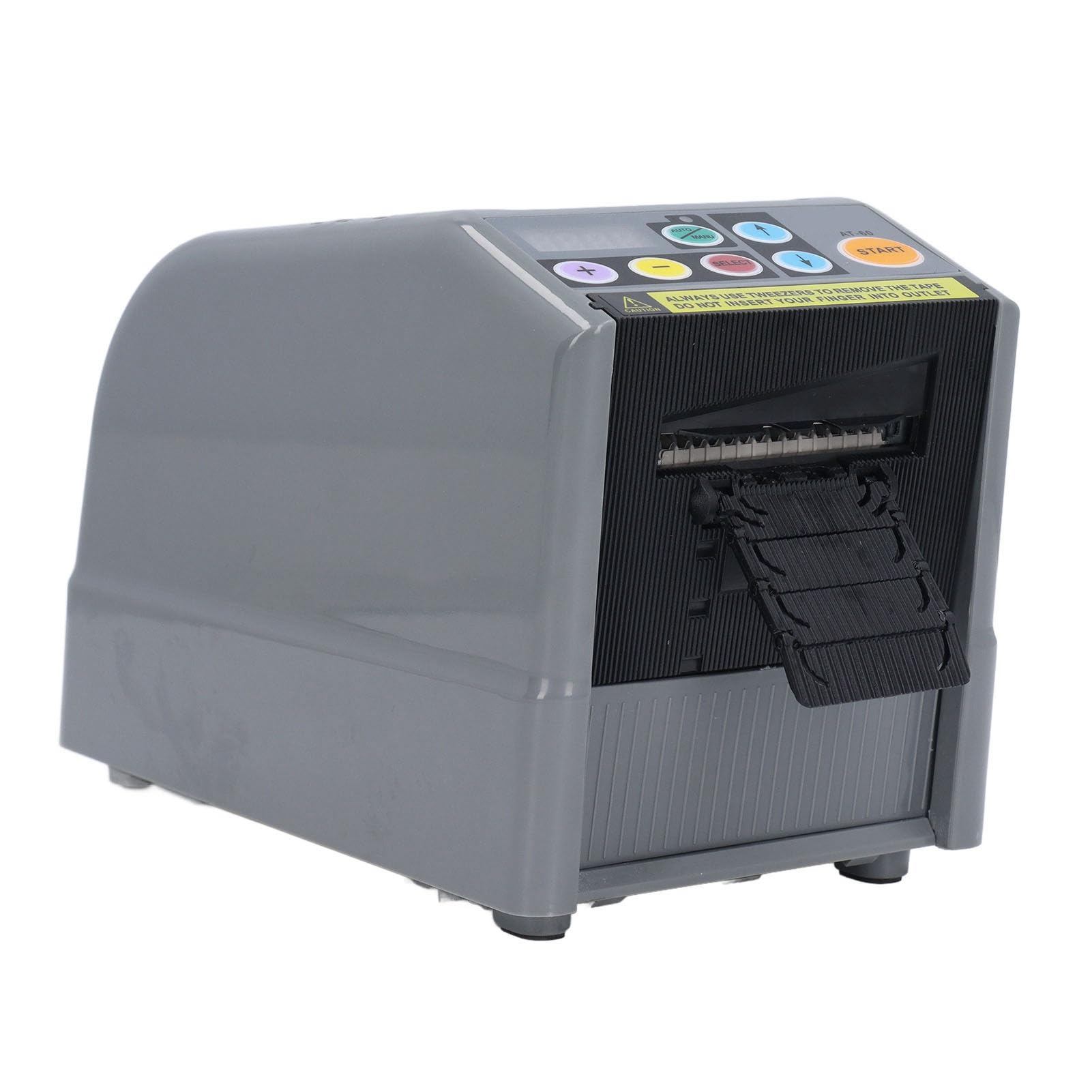 Cortador de Cinta Eléctrico Automático, Dispensador de Cinta para Cortar, 6 a 60mm de Ancho, 5 a 999mm de Largo, con Sensor de Parada, Dispensado Manual y Automático, (Enchufe europeo
