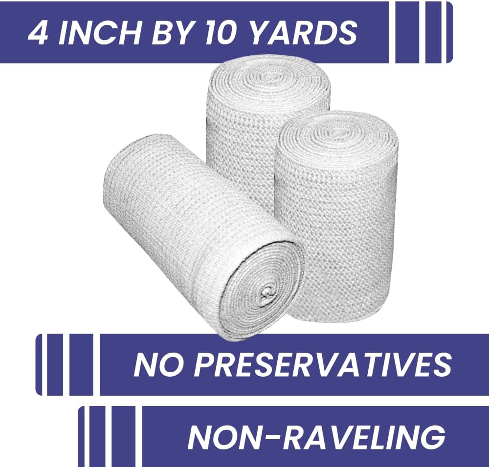 Unna Boot with Zinc Oxide, 3” x 10 Yd, 1 Case of 12, Individually Wrapped