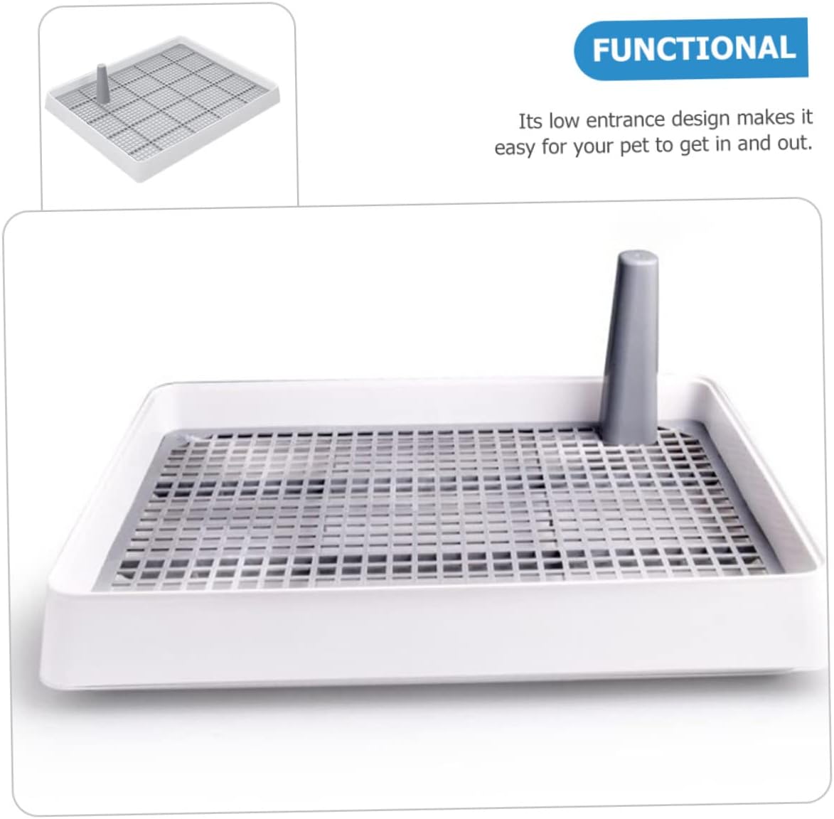 VICASKY Dog Urinal Potty Litter Box Jumbo Litter Box Pee Pads Pet Accessory Dog Toilet