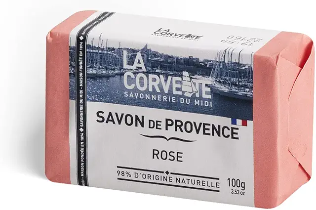 La Corvette Provence Rose Soap 100g - Mild Body & Hair Cleanser