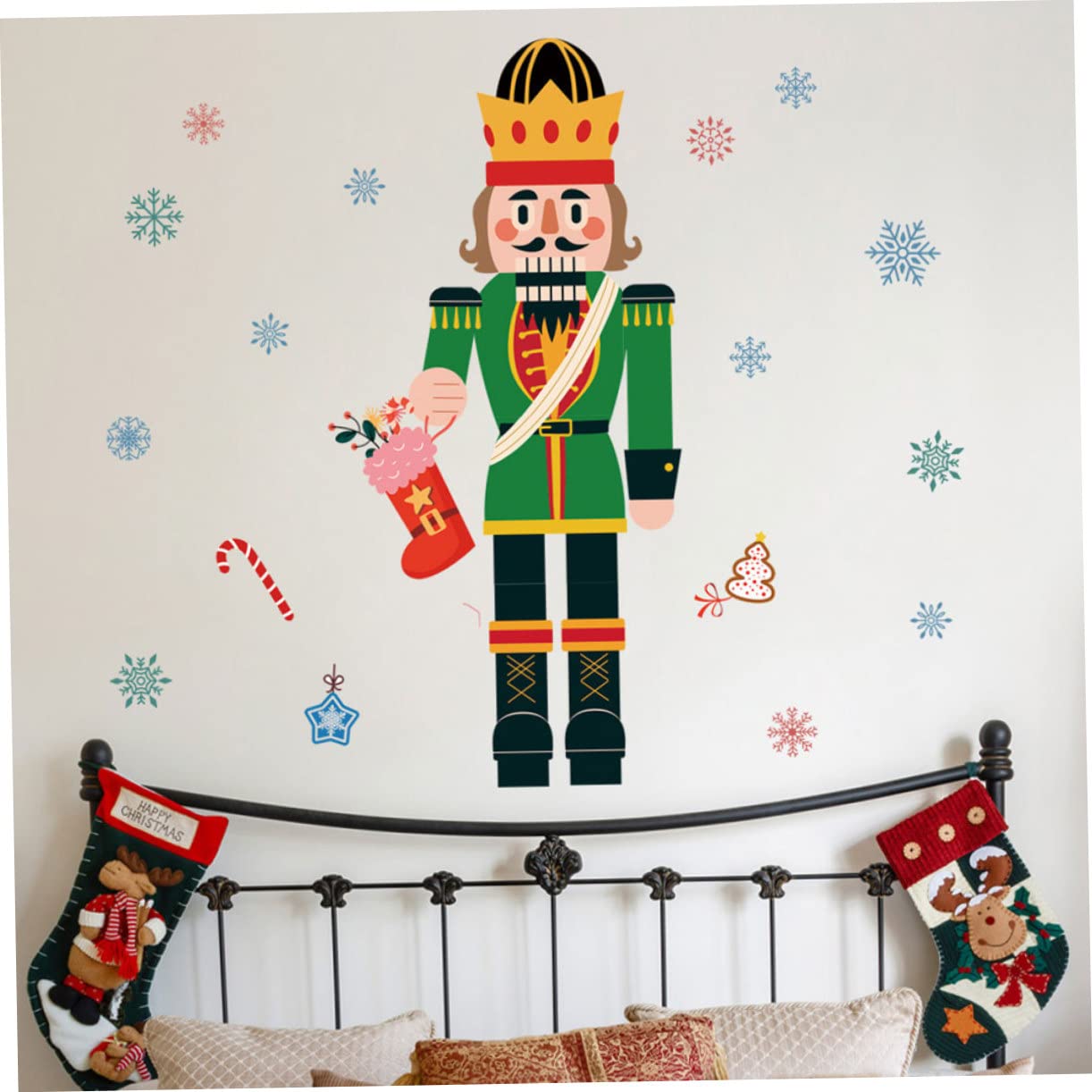 Alipis 4blätter Weihnachts- Fensteraufkleber Selbstklebende Weihnachtsdekoration Für Fenster Und Kühlschrank Für Weihnachtsfeiern Und Leicht Zu Entfernen
