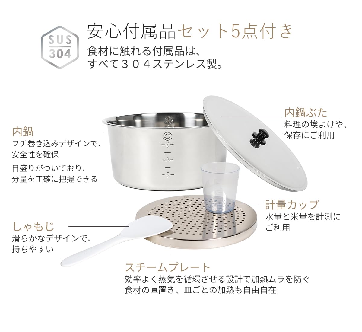 Amazon | 【TATUNG 公式販売店】大同電鍋 6合 外鍋ステンレス製ー