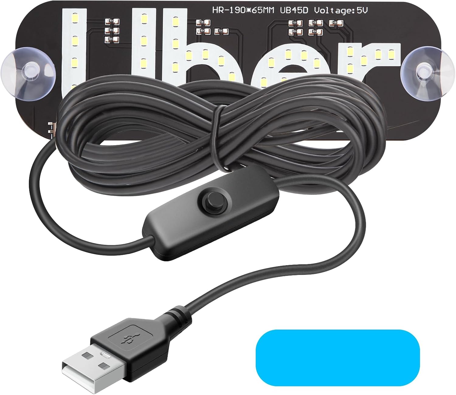 LED Light Signs for Car, Universal USB Taxi Light Signs