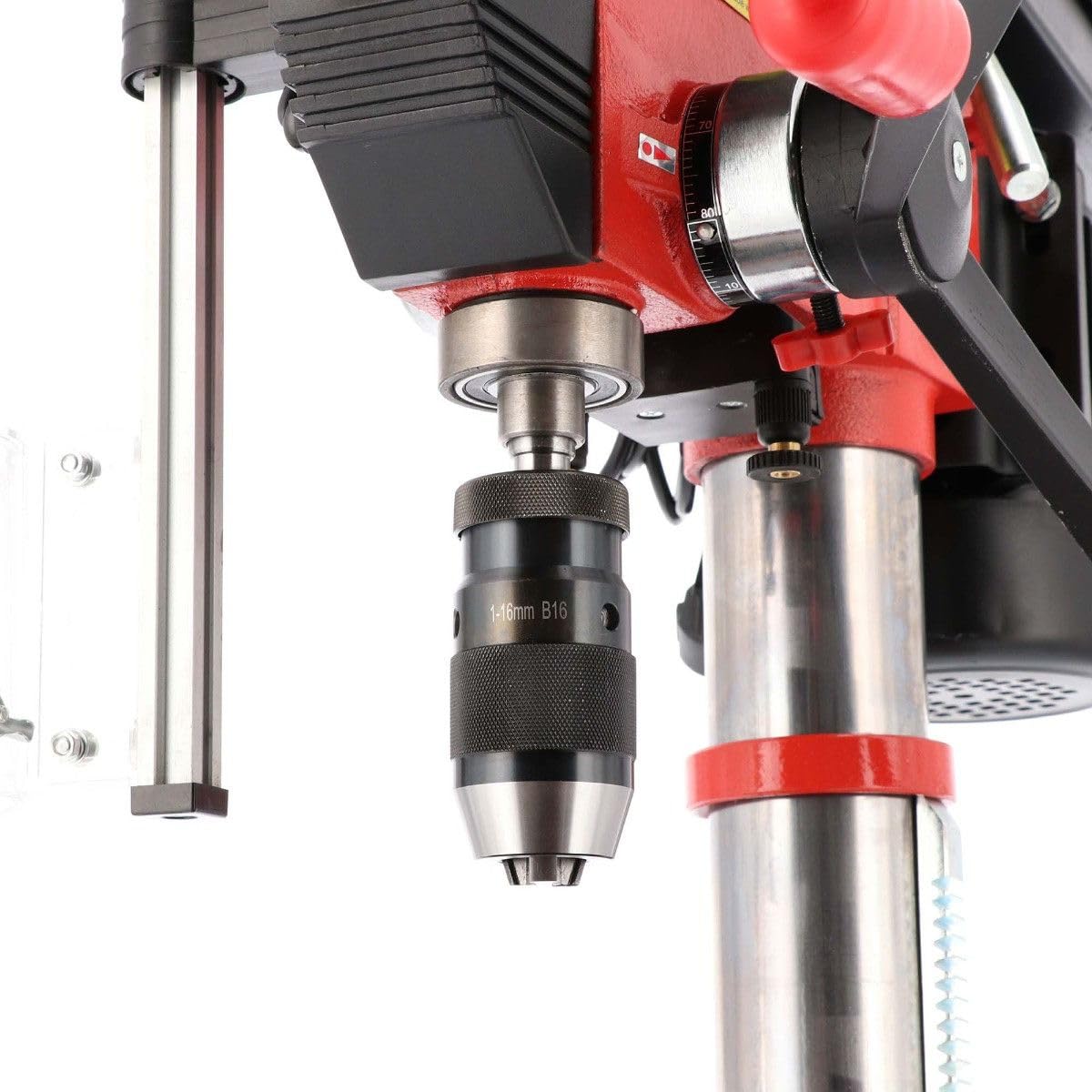 Airpress - Taladro de Columna 16-980 | 550 W | 16 Velocidades | Broca hasta 16 mm | Mesa Inclinable 45° | Taladro de Banco Profesional