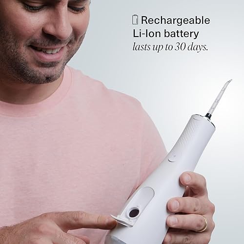 Miniatura 6 de Boka Irrigador de agua avanzado para limpieza de dientes, encías y aparatos ortopédicos con bolsa de viaje, 3 ajustes de presión, hilo dental