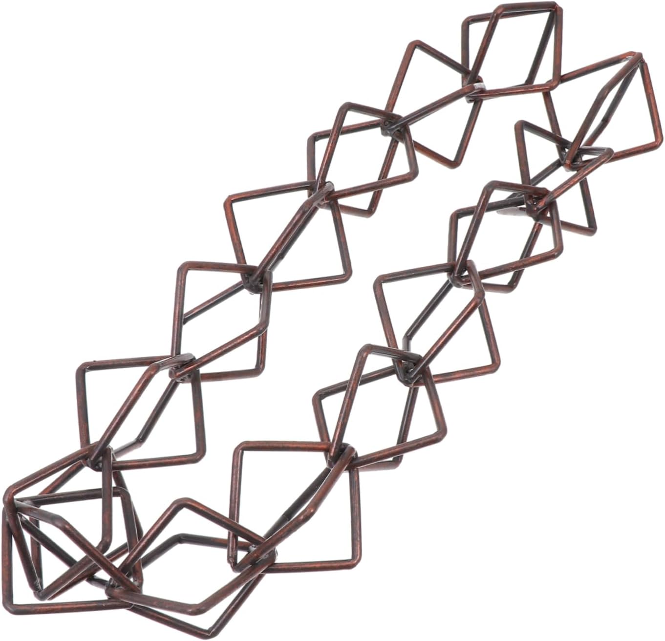 LIOOBO Rain Chain and Drainage Chain Set Aluminum Material Diamond Shape Easy Install for Gutters