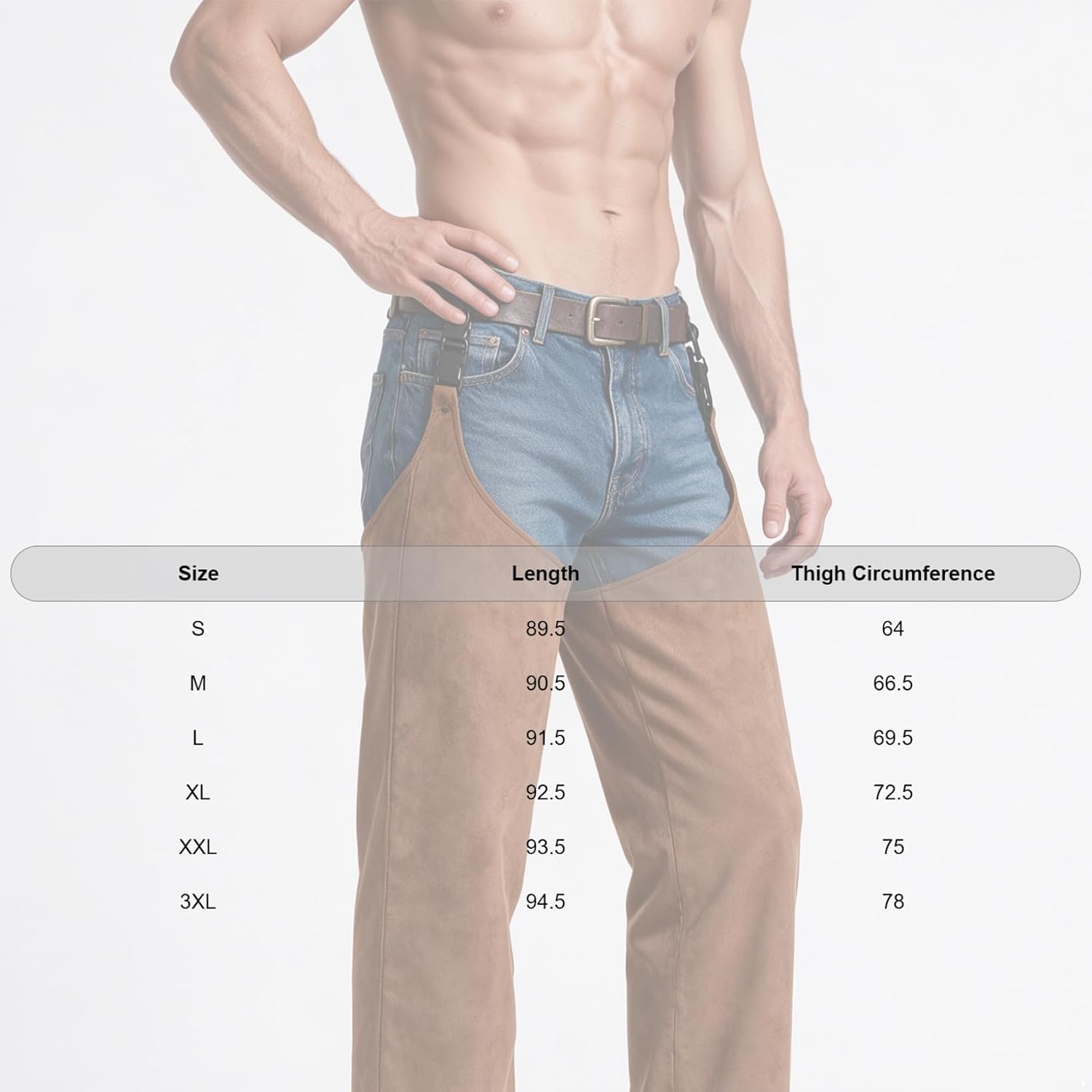 Men Assless Chaps Trousers Assless Festival Pants